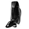 Crossbody Unisex Schoudertas van Zwarte Imitatieleer Compacte Slingbag