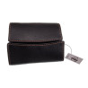 Compacte Portemonnee Unisex - Zachte Zwarte Leren Portemonnee