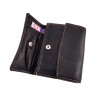 Compacte Portemonnee Unisex - Zachte Zwarte Leren Portemonnee
