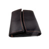 Compacte Portemonnee Unisex - Zachte Zwarte Leren Portemonnee