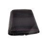 Compacte Portemonnee Unisex - Zachte Zwarte Leren Portemonnee
