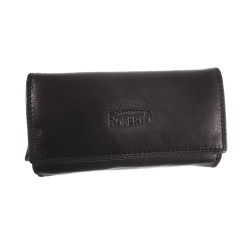 Grote Portemonnee Dames - Zwart Buffelleer - RFID Protected Anti skim