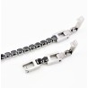 RVS Tennisarmband met Zwarte Zirkonia's
