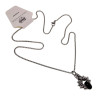 55cm RVS Jasseron-Ketting + Zwarte Agaatsteen Hanger Unisex