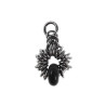 55cm RVS Jasseron-Ketting + Zwarte Agaatsteen Hanger Unisex