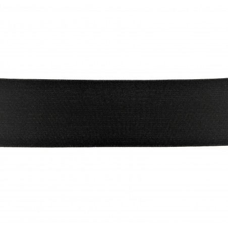 Zwarte Elastische Riem met Strass Steentjes