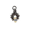 32mm Opaal Steen Hanger Unisex RVS - Handgemaakt door esde2