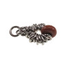 55cm RVS Jasseron-Ketting + Goudkleurige Zandsteen Hanger Unisex