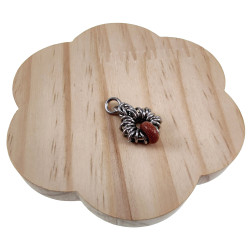 55cm RVS Jasseron-Ketting + Goudkleurige Zandsteen Hanger Unisex