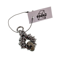32mm Dalmatische Jaspissteen Hanger Unisex RVS - Handgemaakt door esde2