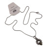 55cm RVS Jasseron-Ketting + Dalmatische Jaspissteen Hanger Unisex