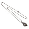 55cm RVS Jasseron-Ketting + Dalmatische Jaspissteen Hanger Unisex
