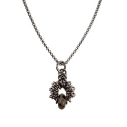 55cm RVS Jasseron-Ketting + Dalmatische Jaspissteen Hanger Unisex