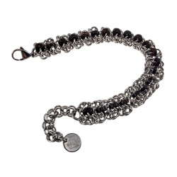 Unisex RVS Armband met Kokosnootschalen - Verstelbaar 16 tot 19cm