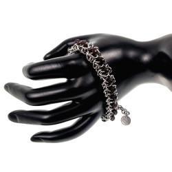 Unisex RVS Armband met Kokosnootschalen - Verstelbaar 16 tot 19cm