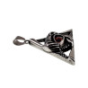 60cm x 3mm RVS Jasseron-Ketting + Piramide Mystieke Hanger met Oog