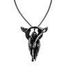 Grim Reaper Hanger Heren - Edelstaal - Grote Schedelhanger met Zeis