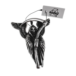 Grim Reaper Hanger Heren - Edelstaal - Grote Schedelhanger met Zeis