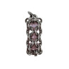 Dames RVS Buis Hanger met Ondoorzichtige Kristallen in Roze Kleur