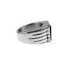 Zegelring Heren - Gepolijst RVS - Ring met Onyx Steen