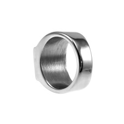 Zegelring Heren - Gepolijst RVS - Ring met Onyx Steen
