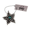 Jasseron-Ketting met Sterhanger van RVS en Turquoise Howlietsteen - Unisex