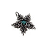 Jasseron-Ketting met Sterhanger van RVS en Turquoise Howlietsteen - Unisex