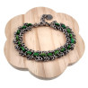 Unisex RVS Armband met Groene Zoetwaterschelpkralen - Verstelbaar