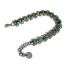 Unisex RVS Armband met Groene Zoetwaterschelpkralen - Verstelbaar