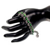 Unisex RVS Armband met Groene Zoetwaterschelpkralen - Verstelbaar