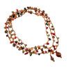 Macramé Ketting met Natuursteen, Schelpen en Kristallen - Handgemaakt