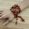 Macramé Ketting met Natuursteen, Schelpen en Kristallen - Handgemaakt