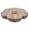 Gold Plated Ring met Sterren, Maan en Zirkonia Verstelbaar 16 tot 17mm