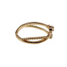 Gold Plated Ring met Sterren, Maan en Zirkonia Verstelbaar 16 tot 17mm