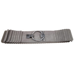Damesriem - 6 cm Breed - Lichtgrijze Stretch Riem Voor Jurk of Tuniek