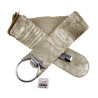 Dames - 8 cm Breed Beige-Goudkleurige Stretch Riem Voor Jurk of Tuniek