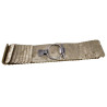 Dames - 8 cm Breed Beige-Goudkleurige Stretch Riem Voor Jurk of Tuniek