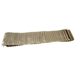 Dames - 8 cm Breed Beige-Goudkleurige Stretch Riem Voor Jurk of Tuniek