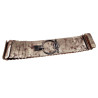 Dames - 8 cm Breed Bronsgoudkleurige Stretch Riem Voor Jurk of Tuniek
