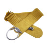 Dames - 8 cm Breed Amberkleur Stretch Riem Voor Jurk of Tuniek