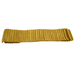 Dames - 8 cm Breed Amberkleur Stretch Riem Voor Jurk of Tuniek