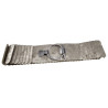 8cm Breed Grijs-Zilverkleurige Stretch Riem Voor Jurk of Tuniek Dames