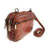 Unisex Crossbodytas - Cognackleur Echt Leer - Riemtas - Verstelbare