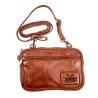 Unisex Crossbodytas - Cognackleur Echt Leer - Riemtas - Verstelbare