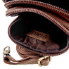 Unisex Crossbodytas - Buffelleer in Bruin Telefoontasje - Verstelbaar