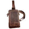 Crossbodytas Unisex Bruin Buffelleer Schoudertas met 4 Compartimenten