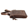 Crossbodytas Unisex Bruin Buffelleer Schoudertas met 4 Compartimenten