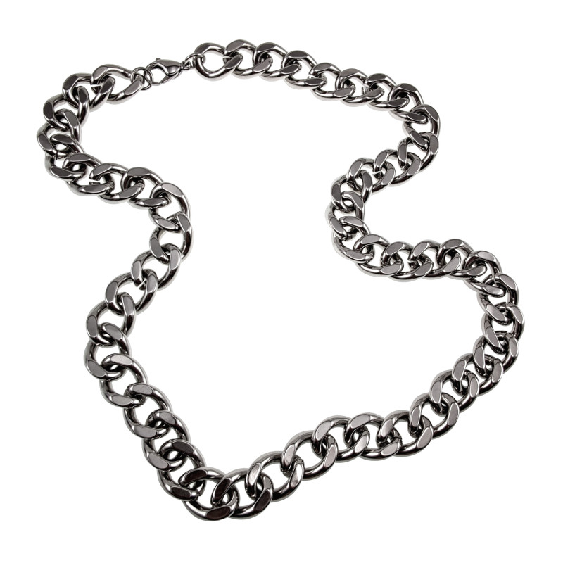 Uniseks - Gepolijst RVS - Grove Cubaanse Schakelketting 65cm x 15mm