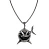 60cm x 3mm Jasseron-Ketting + Grote Haai Hanger - Roestvrij Staal 316L