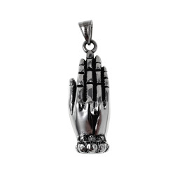 Unisex Spiritueel Boeddha in Handpalm Hanger - Roestvrij Staal 316L